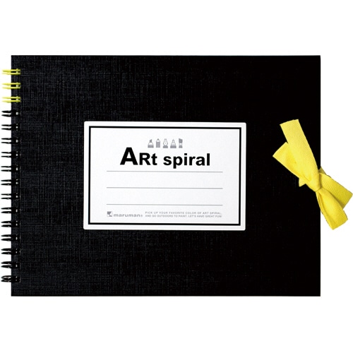 マルマン スケッチブック アートスパイラル F0 ブラック 24枚 S310-05 1冊(ご注文単位1冊)【直送品】