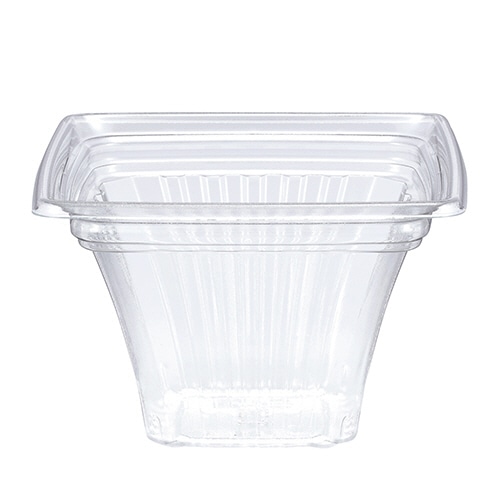 クリーンカップ　キューブ　H　08　穴　6H　クリアー防曇　本体のみ　#PAQS596　600個入　ケース販売　大型商品　取り寄せ品　リスパック クリーンカップ キューブ H 08 穴 6H クリアー防曇 本体のみ #PAQS596