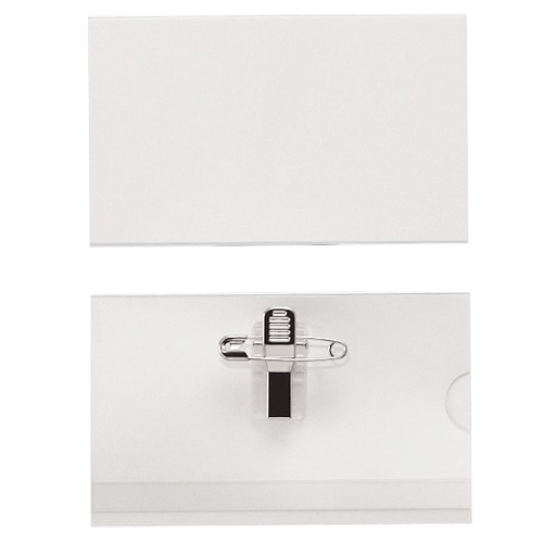 ライオン事務器 名札 ハードタイプ クリップ・安全ピン付 N-31K 1セット(50個)(ご注文単位1セット)【直送品】