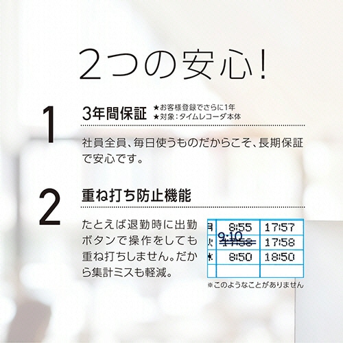 MAX 2100 タイムレコーダー　ホワイト/グレー シーマスター プラネットオーシャン 6000M サマーブルー