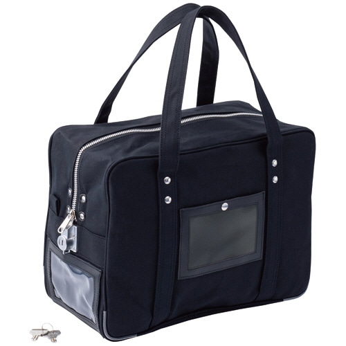ヒサゴ 鍵付きセキュリティバッグ B4用 ブラック BGK05 1個(ご注文単位1個)【直送品】