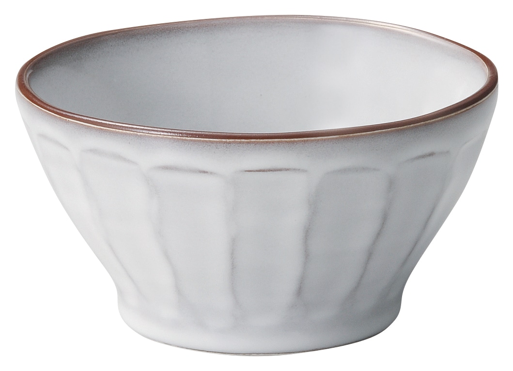 山万 ラフェルム スモークホワイト 13cmカフェオレボウル 1個(ご注文単位1個)【直送品】