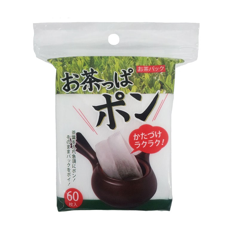 コットンラボ コットン・ラボ お茶っぱポン 60枚/個（ご注文単位1個）【直送品】