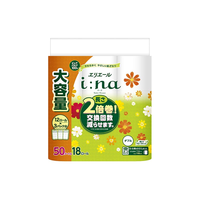 （まとめ） 太洋紙業 エコロールE.W 107mm幅×45m巻 8ロール〔×10セット〕(代引不可)