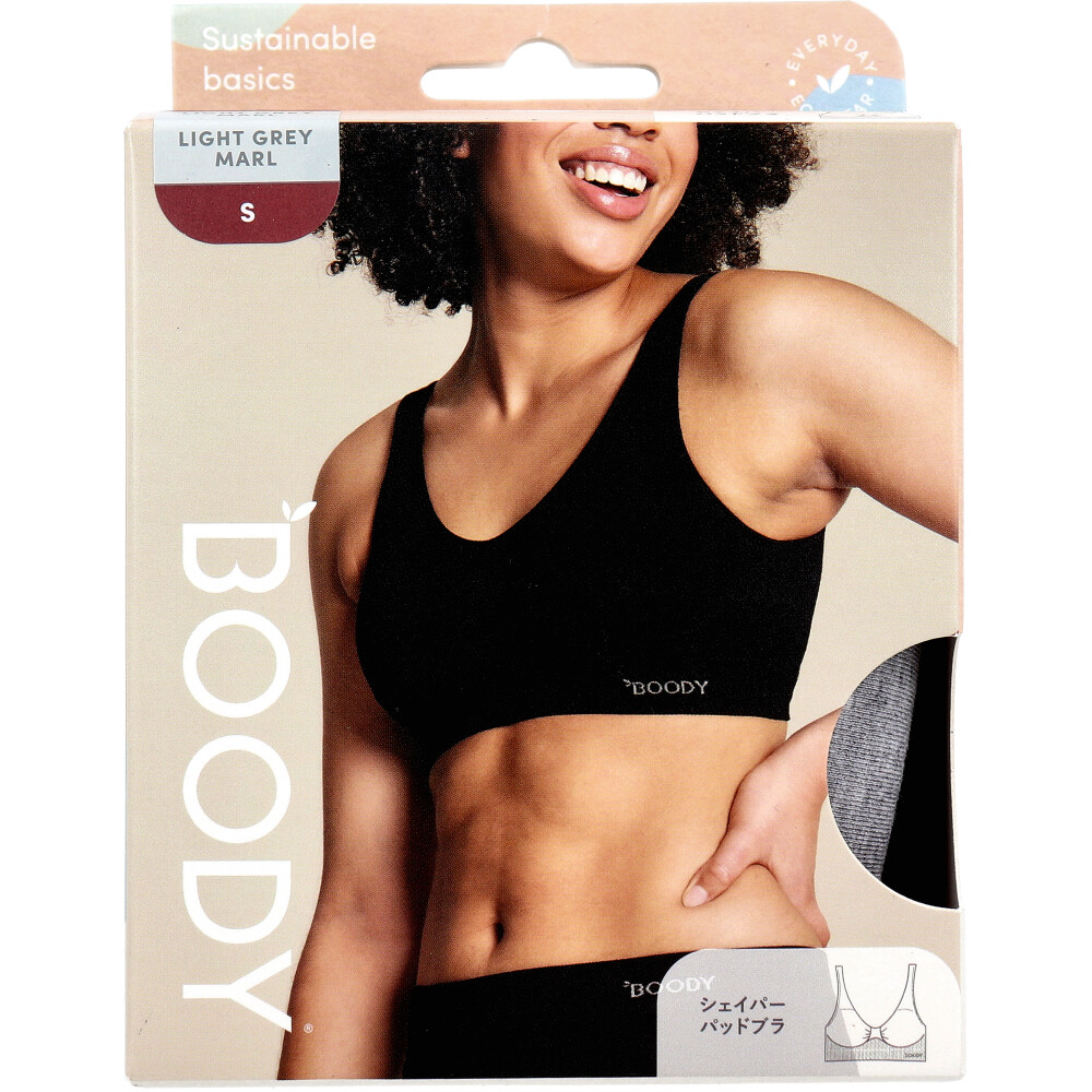 Jorico Enterprises Pty Ltd BOODY シェイパー パッドブラ Sサイズ ライトグレー 1個(ご注文単位1個)【直送品】