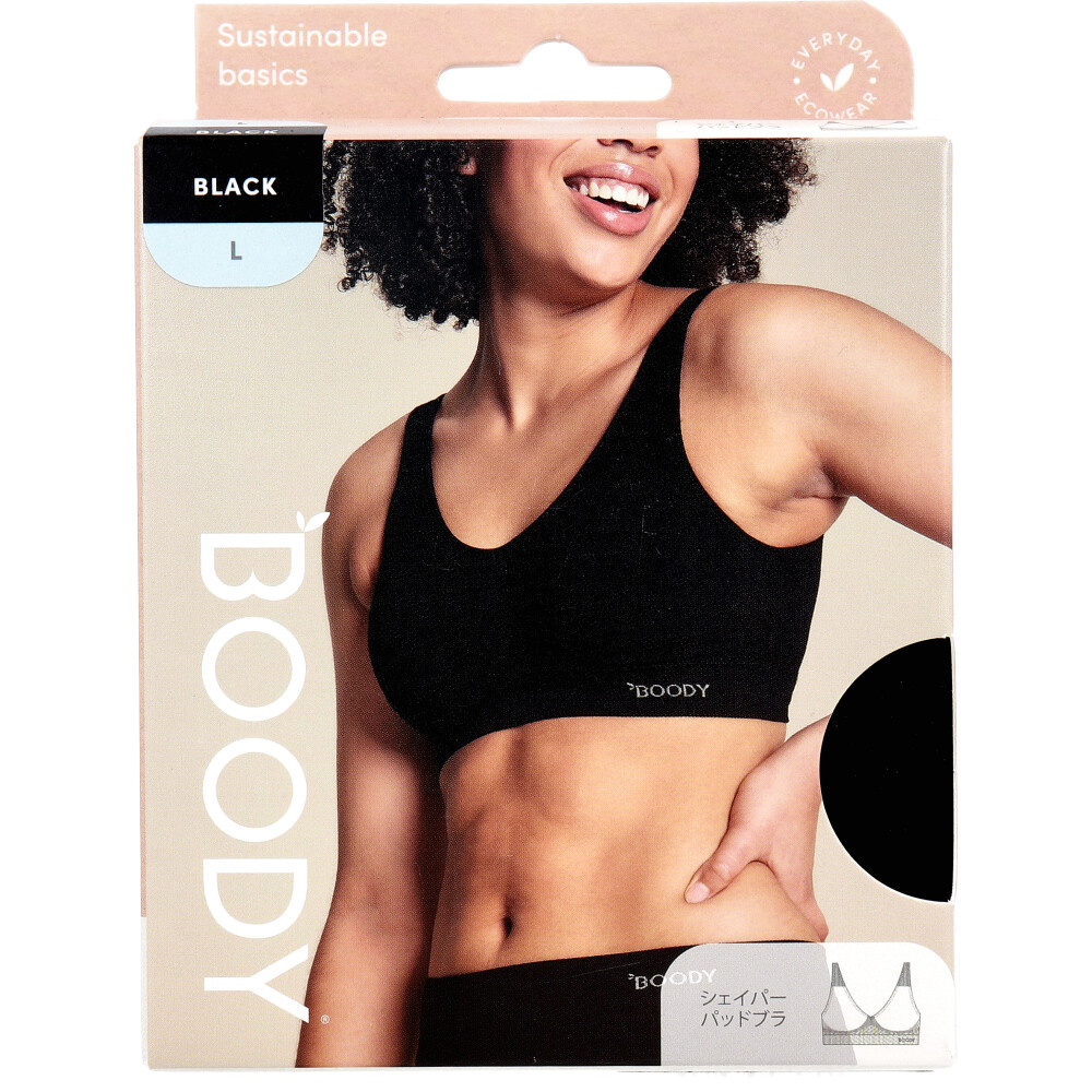 Jorico Enterprises Pty Ltd BOODY シェイパー パッドブラ Lサイズ ブラック 1個(ご注文単位1個)【直送品】
