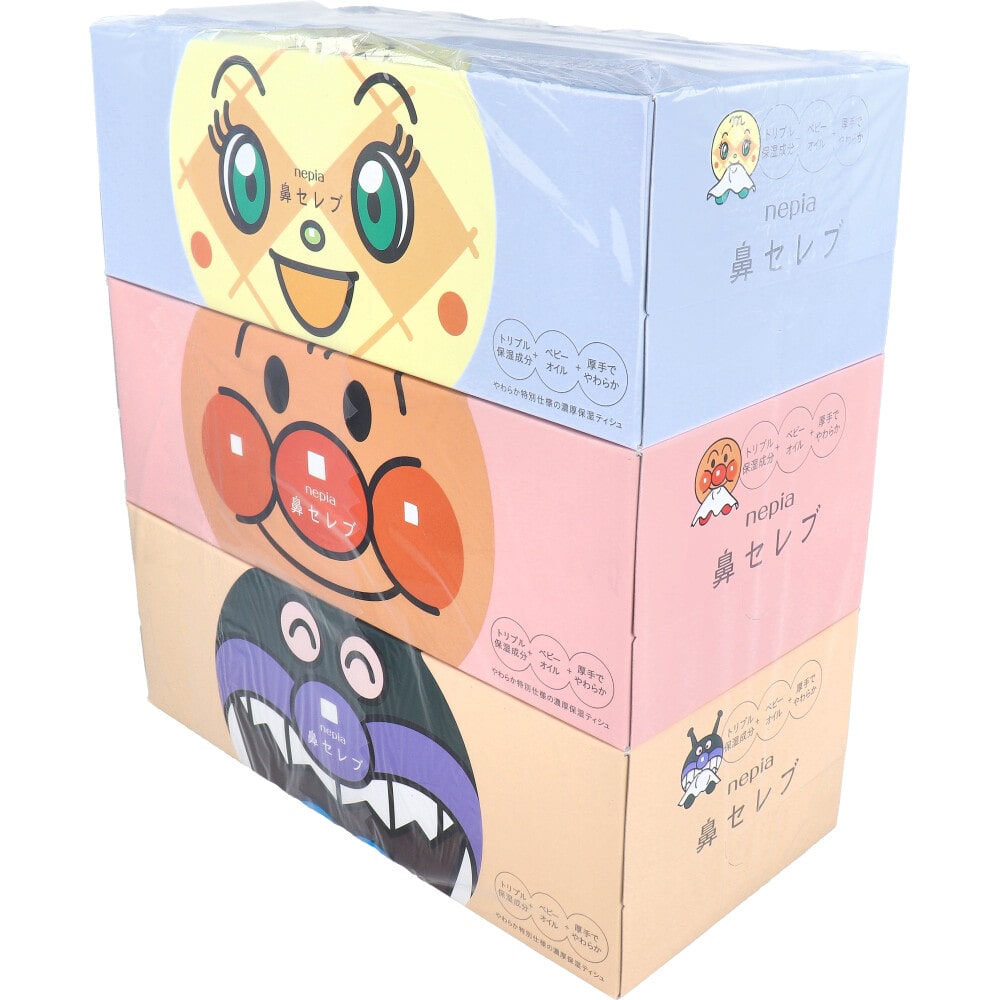 王子ネピア ネピア アンパンマン鼻セレブティシュ 360枚(180組