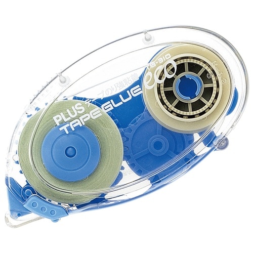 プラス PLUS テープのり テープグルーエコ 8.4mm×10m ブルー 37-383 1個(ご注文単位1個)【直送品】