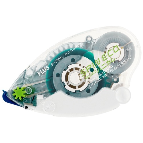 プラス PLUS テープのり スピンエコハニカム 8.4mm×16m ブルー 37-560 1個(ご注文単位1個)【直送品】