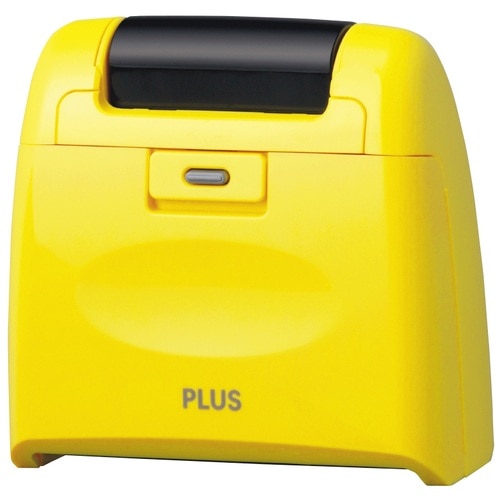 プラス PLUS 個人情報保護スタンプ ローラーケシポンワイド イエロー IS-510CM 38-134 1個(ご注文単位1個)【直送品】