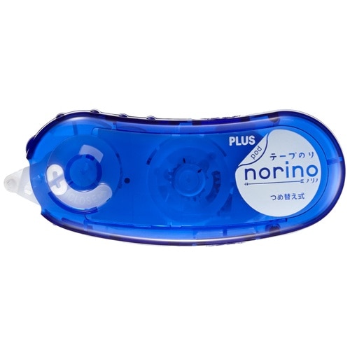 プラス PLUS テープのり ノリノポッド しっかり貼れる 8.4mm×10m ブルー T-1121 38-893 1個(ご注文単位1個)【直送品】