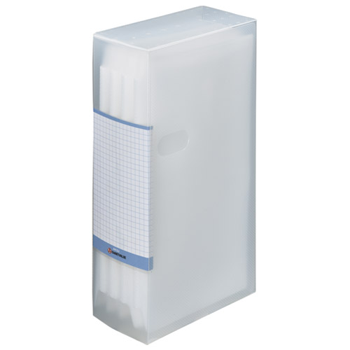 スマートバリュー CDファイル96枚収納 透明 A412J-C 1冊(ご注文単位1冊)【直送品】