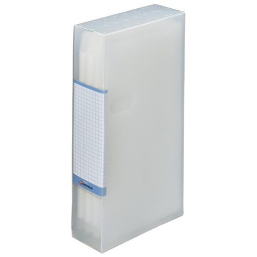 スマートバリュー CDファイル72枚収納 透明 A413J-C 1冊(ご注文単位1冊)【直送品】