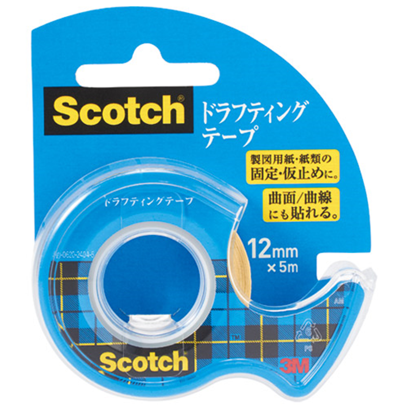 スリーエム ジャパン ドラフティングテープ D-12 12mm×5m 1個(ご注文単位1個)【直送品】