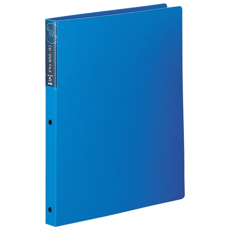 セキセイ CD/DVDファイル DVD-1130 青 1個（ご注文単位1個）【直送品】