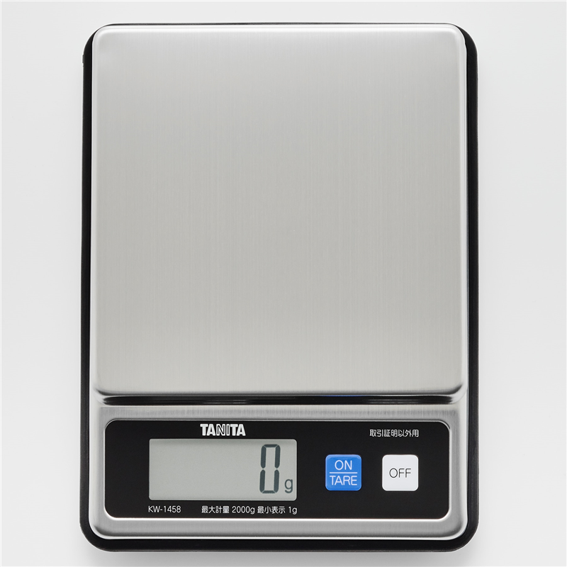 タニタ 　クッキングスケール 業務用 防水 2kg 1g単位 KW-1458 Amazon｜タニタ クッキングスケール キッチン はかり 業務用 防水 2kg