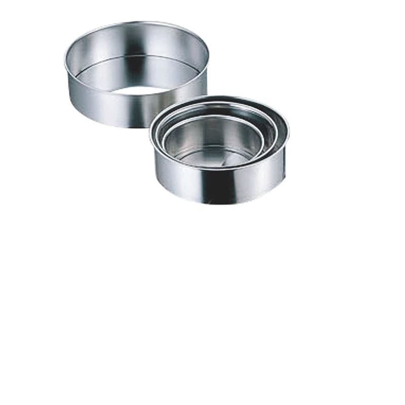 AG 18-8総絞りレアーケーキ型(底取)21cm 1個（ご注文単位1個）【直送品】