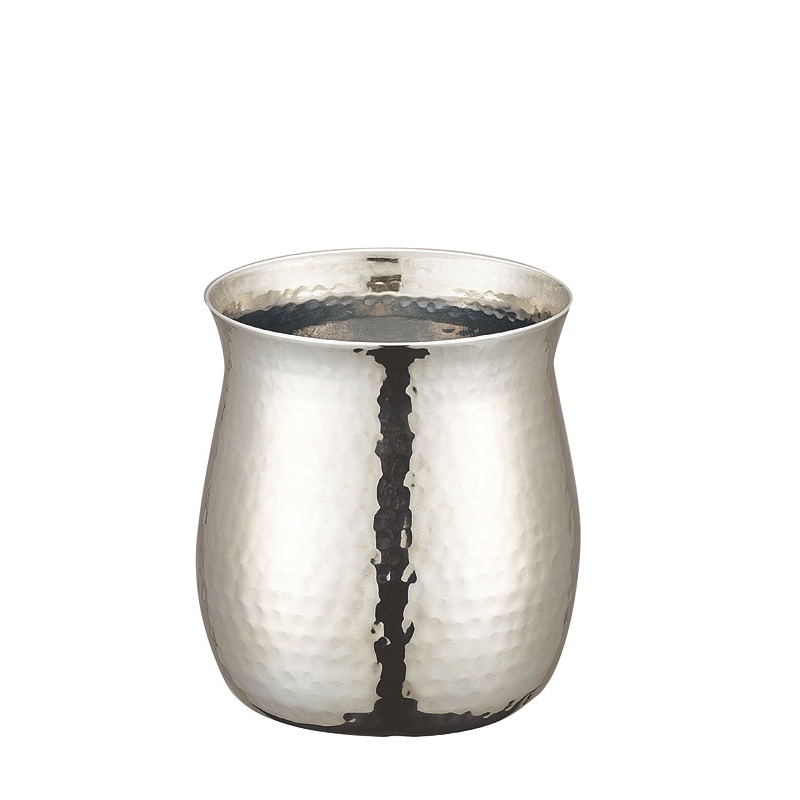 UK ステンレス ガラ入れ(A)(槌目入り) M 1個(ご注文単位1個)【直送品】