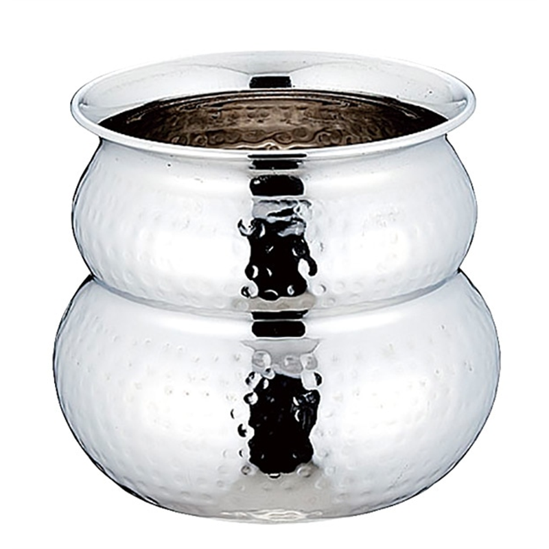 UKステンレス ガラ入れ スパイラル(槌目入り) M φ10xH10 1個(ご注文単位1個)【直送品】