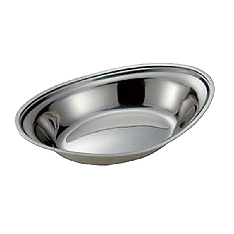 IKD 18-8ベイカー皿 大 10 1/2インチ (平渕) 1個(ご注文単位1個)【直送品】