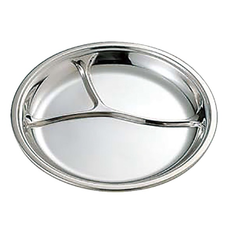 IKD 18-8抗菌丸型ランチ皿 10インチ 1個(ご注文単位1個)【直送品】