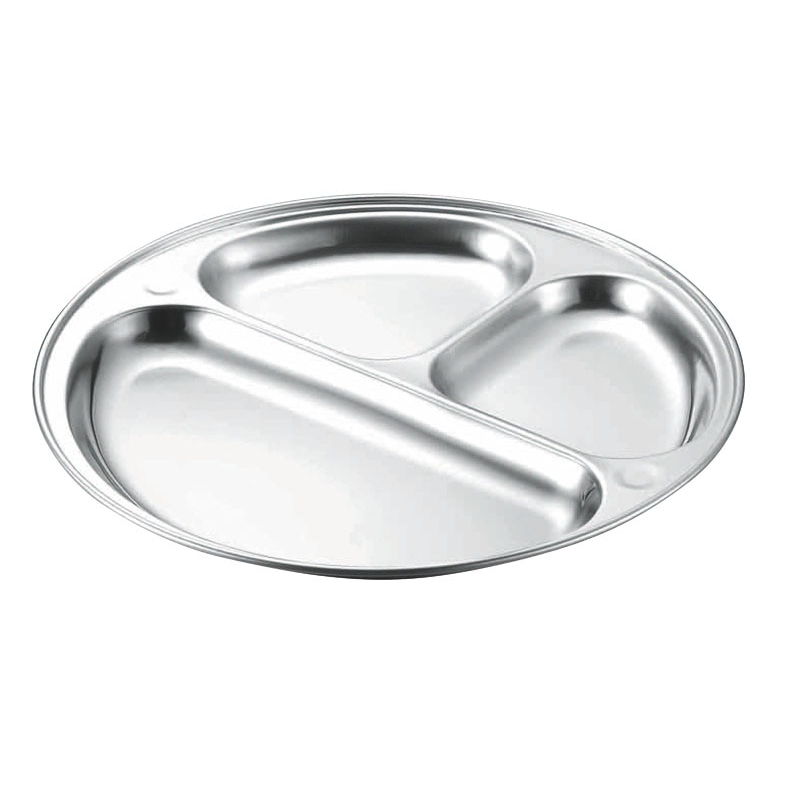 KO 18-8ランチ皿 3ッ切 1個(ご注文単位1個)【直送品】