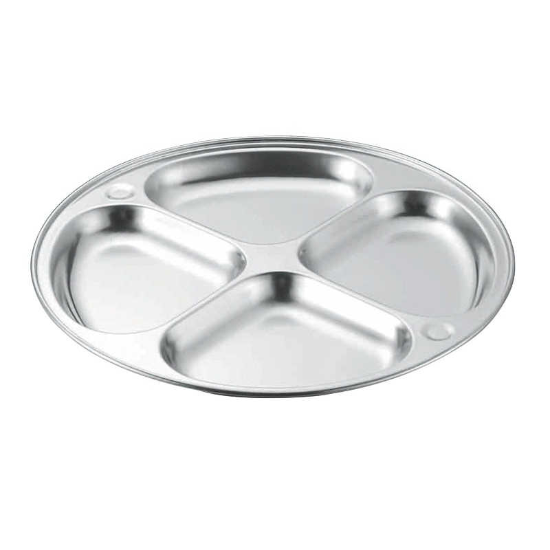 KO 18-8ランチ皿 4ッ切 1個(ご注文単位1個)【直送品】