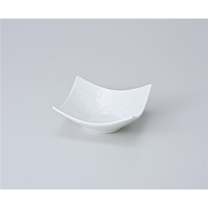 古林陶器 組鉢 白磁石目型角小鉢(大) 607141070 1個（ご注文単位1個）【直送品】