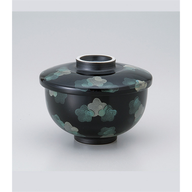 古林陶器 蒸椀 花紋ちらしむし碗(大) 515750360 1個(ご注文単位1個)【直送品】