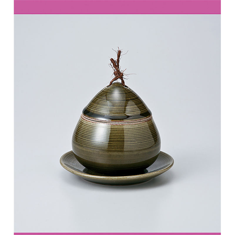 古林陶器 蒸椀 織部くり蒸 小 715810325 1個(ご注文単位1個)【直送品】