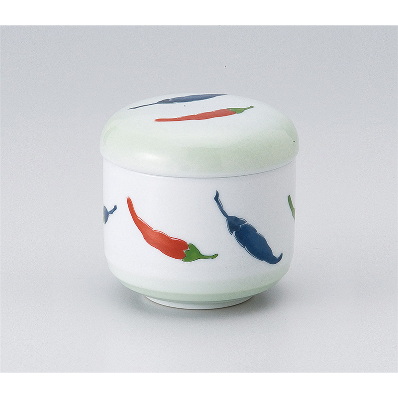 古林陶器 蒸椀 ヒワ吹唐辛子丸むし碗 515720847 1個(ご注文単位1個)【直送品】