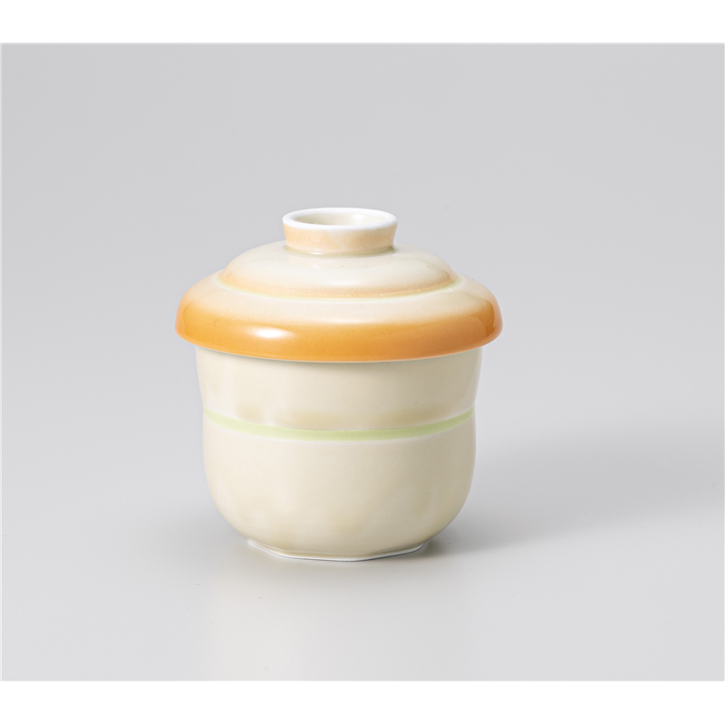 古林陶器 蒸椀 黄彩むし碗 515910178 1個(ご注文単位1個)【直送品】