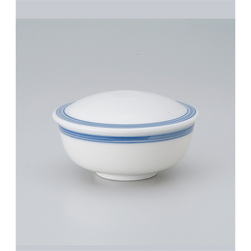 古林陶器 蒸椀 呉須ライン平むし碗 515750674 1個(ご注文単位1個)【直送品】