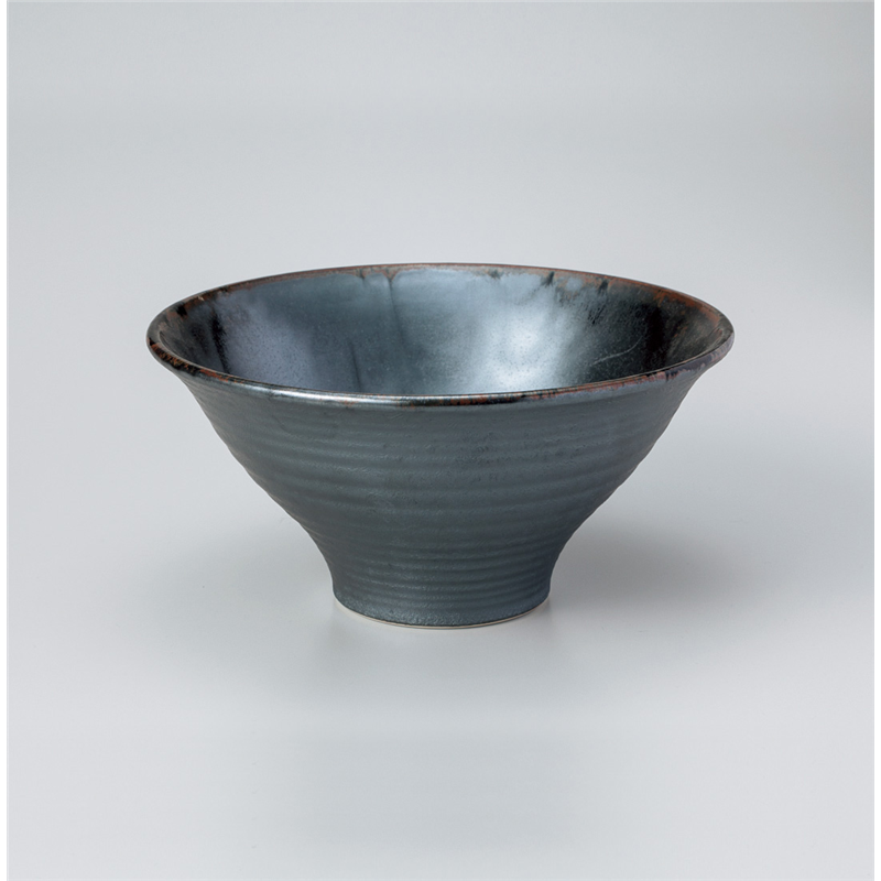 古林陶器 シリーズ丼 メタルエッジ21.5cmボール 830520226 1個（ご注文単位1個）【直送品】