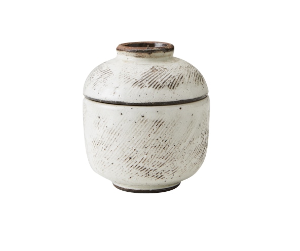 丸モ高木陶器 白月櫛目小むし碗 4A134-15 1個(ご注文単位1個)【直送品】