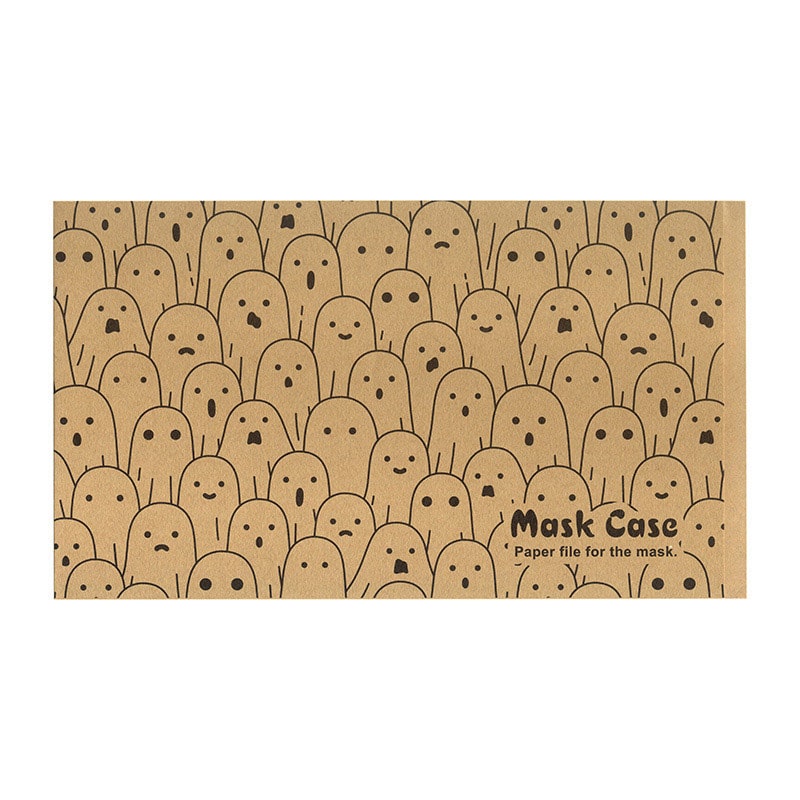 九州紙工 ハロウィンマスクケース おしゃべりオバケ クラフト HMC-4 200枚/袋(ご注文単位10袋)【直送品】