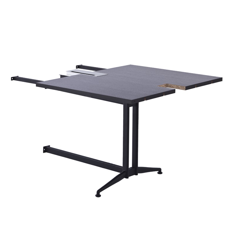 アール・エフ・ヤマカワ T字脚大会議テーブル　増連 ダークN RFTMT-ADDB2 1台（ご注文単位1台）【直送品】