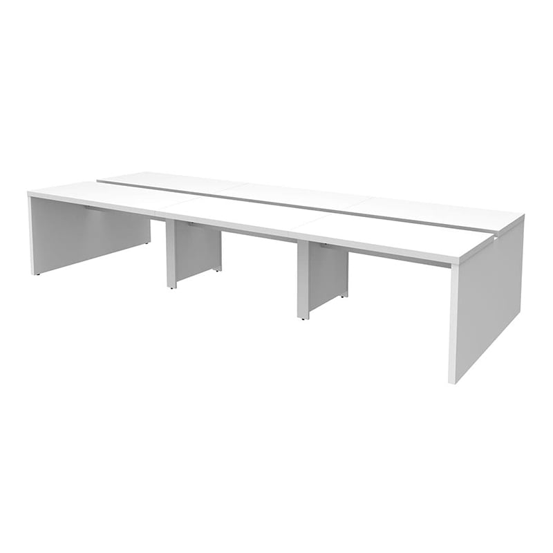 アール・エフ・ヤマカワ ソリード フリーアドレス用デスク2 W3600 ホワイト×ホワイト脚 RFTFT2-3614WH-WL 1台(ご注文単位1台)【直送品】