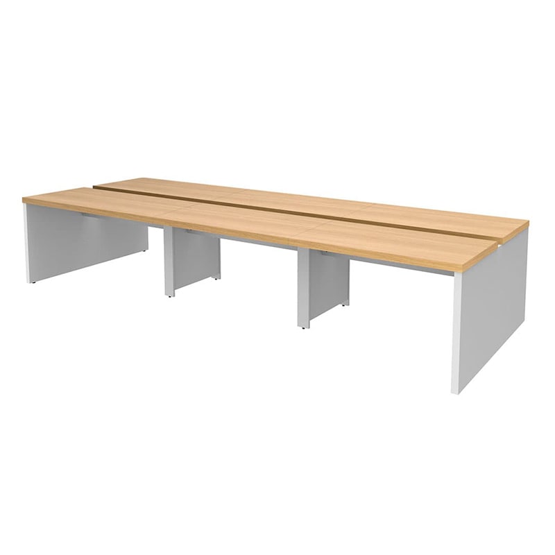 アール・エフ・ヤマカワ ソリード フリーアドレス用デスク2 W3600 オーク×ホワイト脚 RFTFT2-3614OA-WL 1台(ご注文単位1台)【直送品】