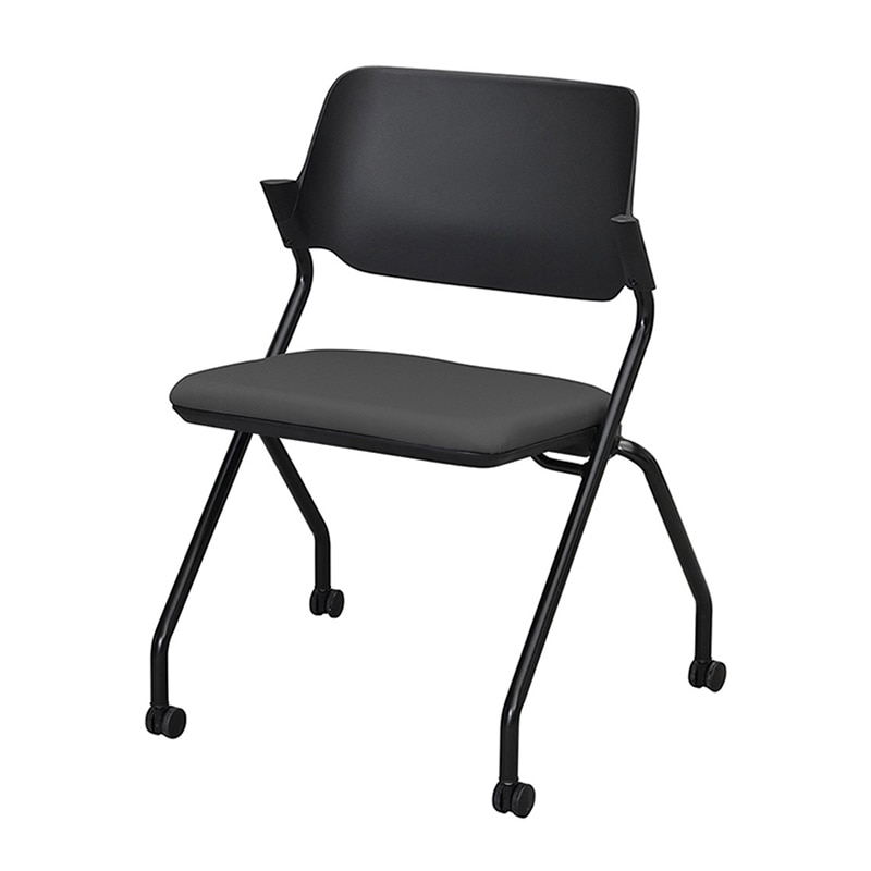 エスコ (ESCO) 折畳み椅子(ブラック) EA956XE-16 EA956XE-16｜折畳み椅子(ﾌﾞﾗｯｸ)のページ -