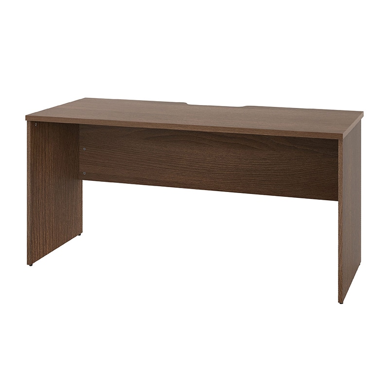 アール・エフ・ヤマカワ プラン木製デスク　W1400×D600 ウォルナット×ウォルナット脚 RFPD-1460DM-DL 1台（ご注文単位1台）【直送品】