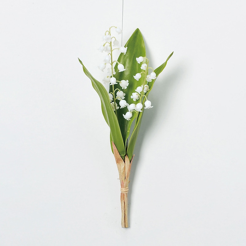 アスカ商会 造花 A-33275 スズラン×30 #001 ホワイト 1束（ご