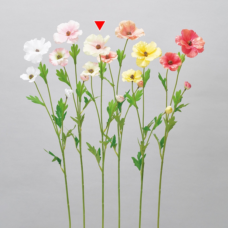 アスカ商会 造花 A-34294バターカップ #003 ピンク 1本（ご注文単位1本