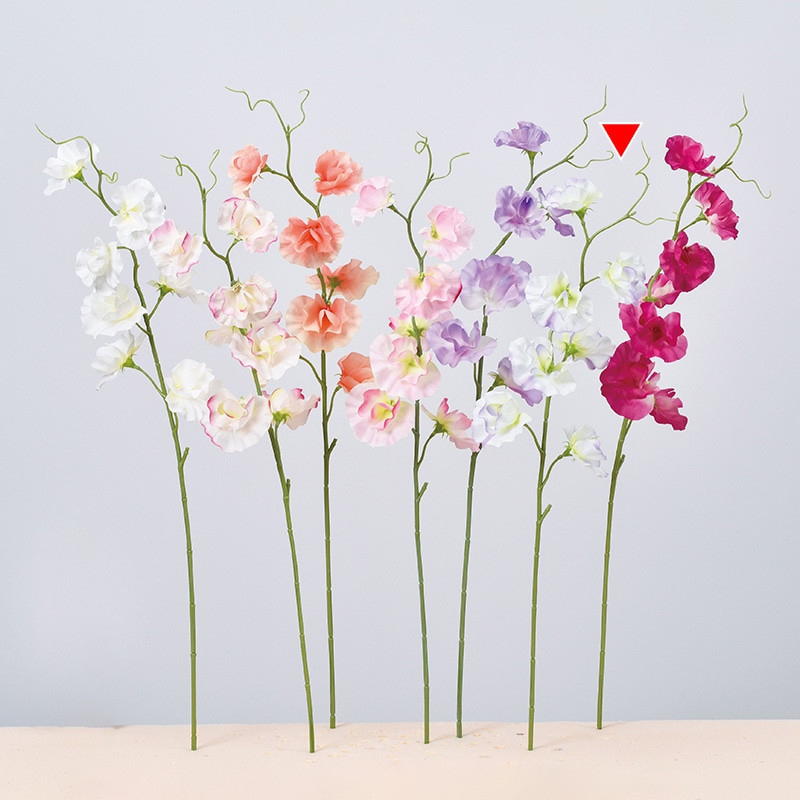 アスカ商会 造花 A-34346 スイトピー×7 #026 フッシャ 1本（ご