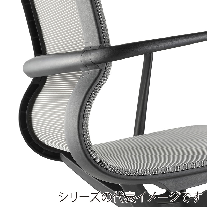 AICO オフィスチェア　ハイバックタイプ ブラック M-1075 1台（ご注文単位1台）【直送品】