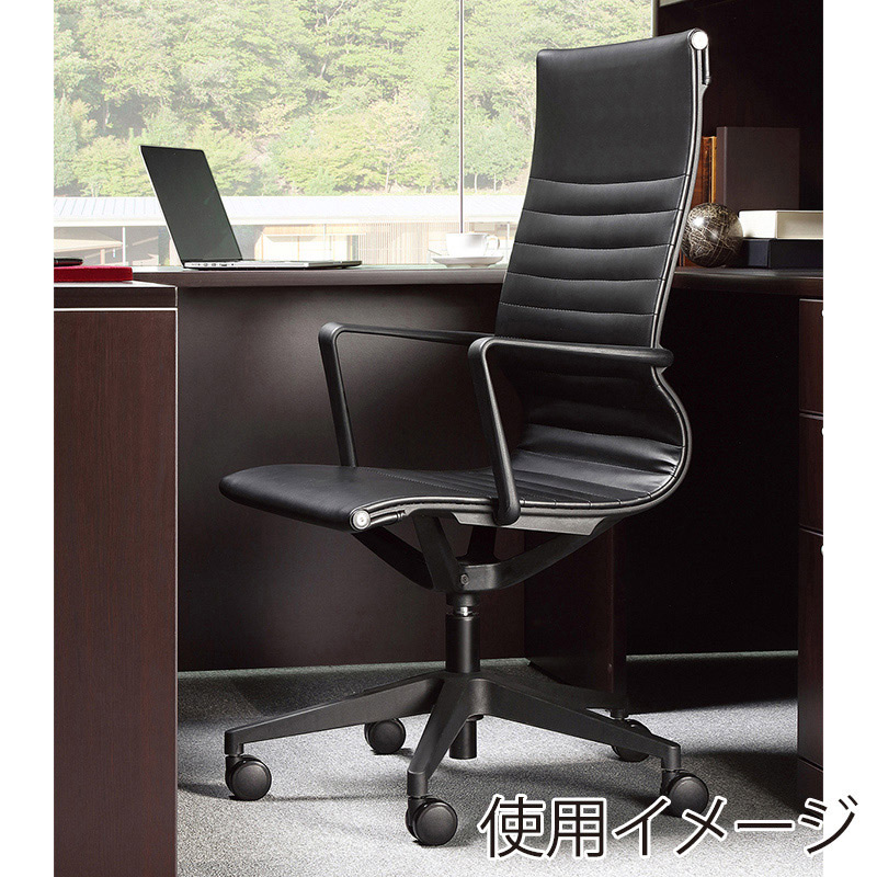 AICO オフィスチェア　ハイバックタイプ ブラック M-1075 1台（ご注文単位1台）【直送品】