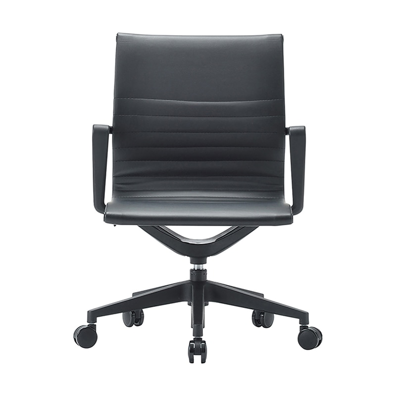 AICO オフィスチェア　ローバックタイプ ブラック M-1055 1台（ご注文単位1台）【直送品】