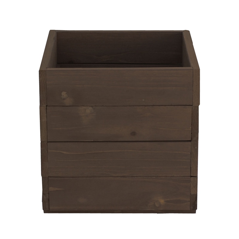 住まいスタイル 天然木プランター ひより 幅36 ダークブラウン DEP-36DBR 1個(ご注文単位1個)【直送品】