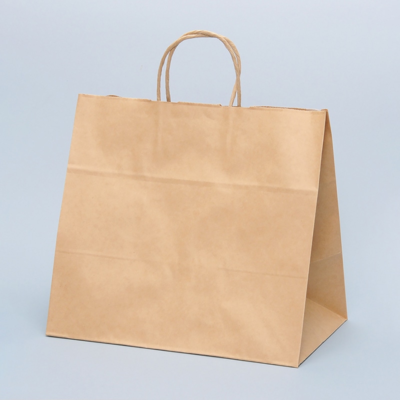 パックタケヤマ 自動手提袋 HV75 未晒 無地 XZT00939 50枚/袋（ご注文