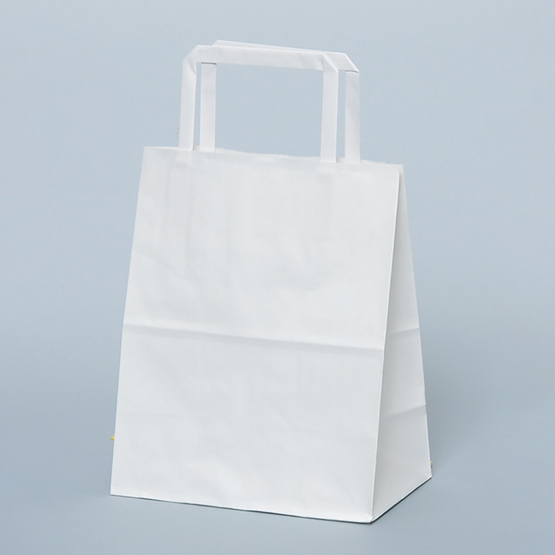 パックタケヤマ 自動手提袋 平ヒモ H平26 晒 無地 XZT01008 50枚/袋